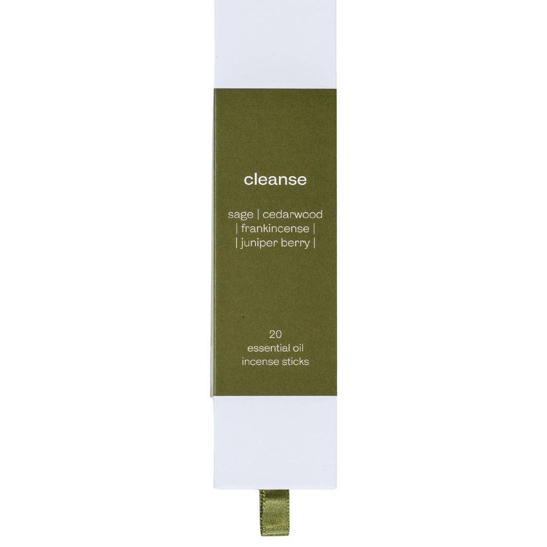 Cleanse Cedarwood Incense Sticks with Sage, Frankincense, and Juniper Berry for Aromatherapy