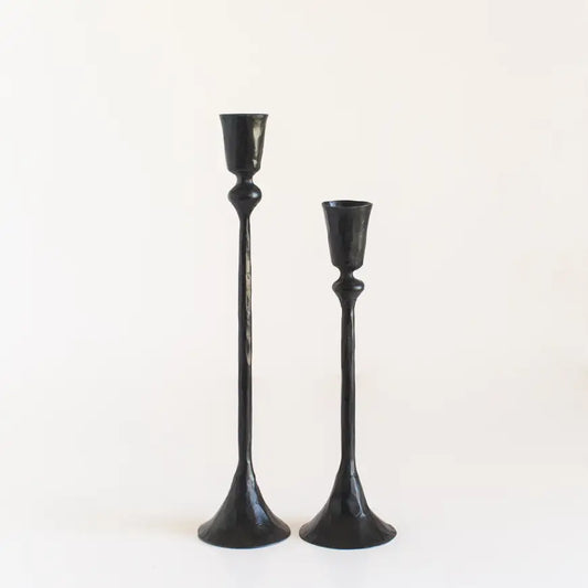 Gemini Hand Forged Iron Candlestands