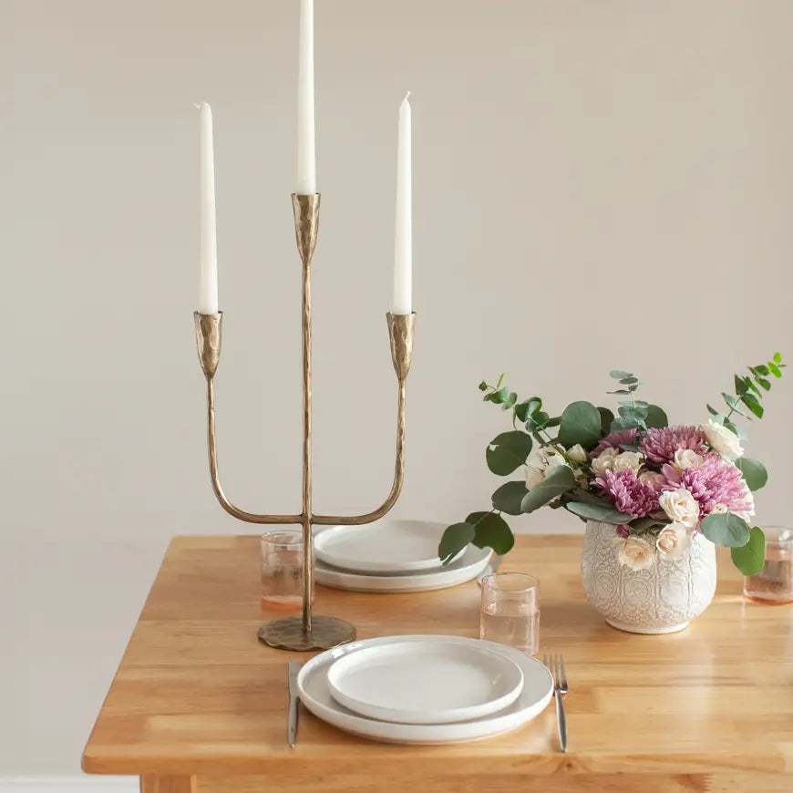Hand Forged Iron Candelabras