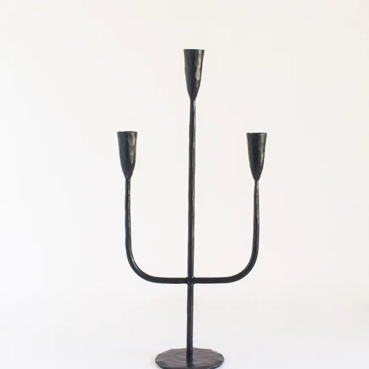 Hand Forged Iron Candelabras