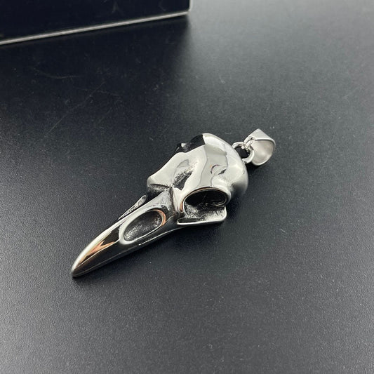 Crow Titanium Steel Pendant