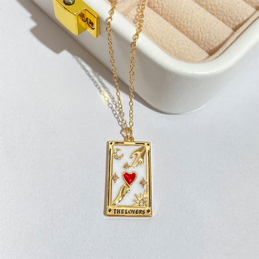 Tarot Red Love Pendant Necklace