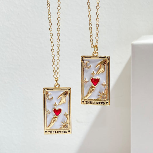 Tarot Red Love Pendant Necklace